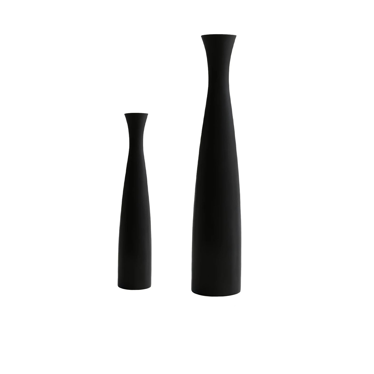 3D Printed Vases - Black and White Tall Conical Vases, Entryway Decor Welcome Vase Ornament, Modern Minimalist Style Decor Vases
