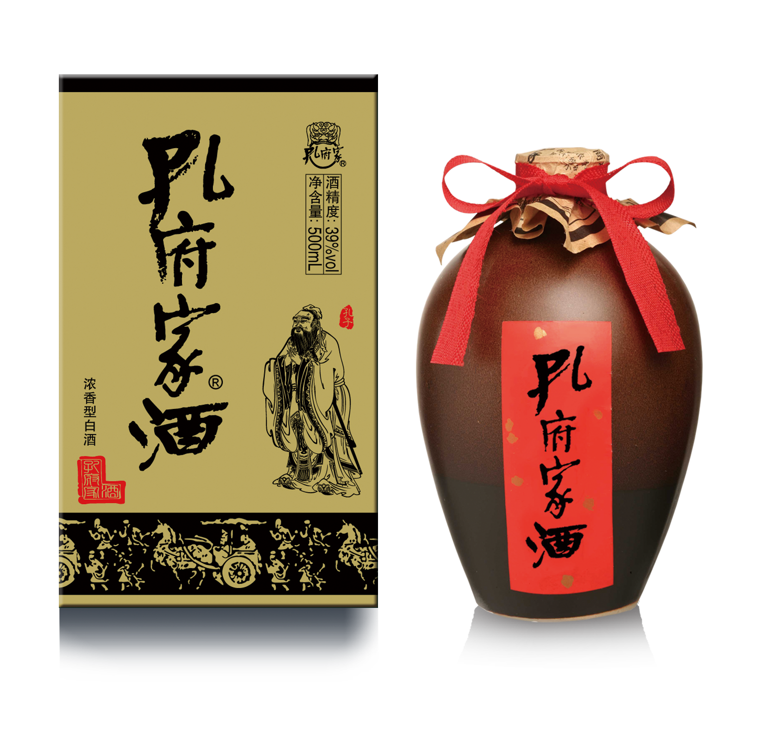 Kongfujia Liquor 39% 500mL-Baijiu-Baijiu