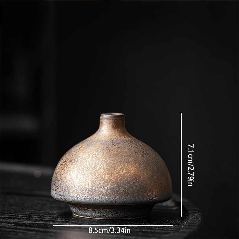 Ceramic Vase Flower  Decorative Vase Retro Style for Flowers Grass Indoor Living Room Dining Table Office Home Decor