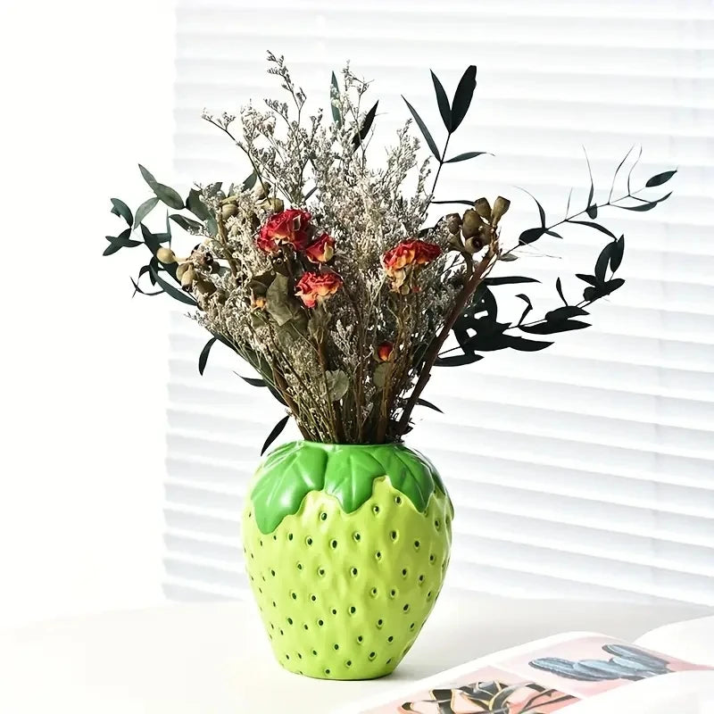 Creative Strawberry Shaped Vase for Flower Arrangement Living Room Home Decoration Decoration Flower Pot