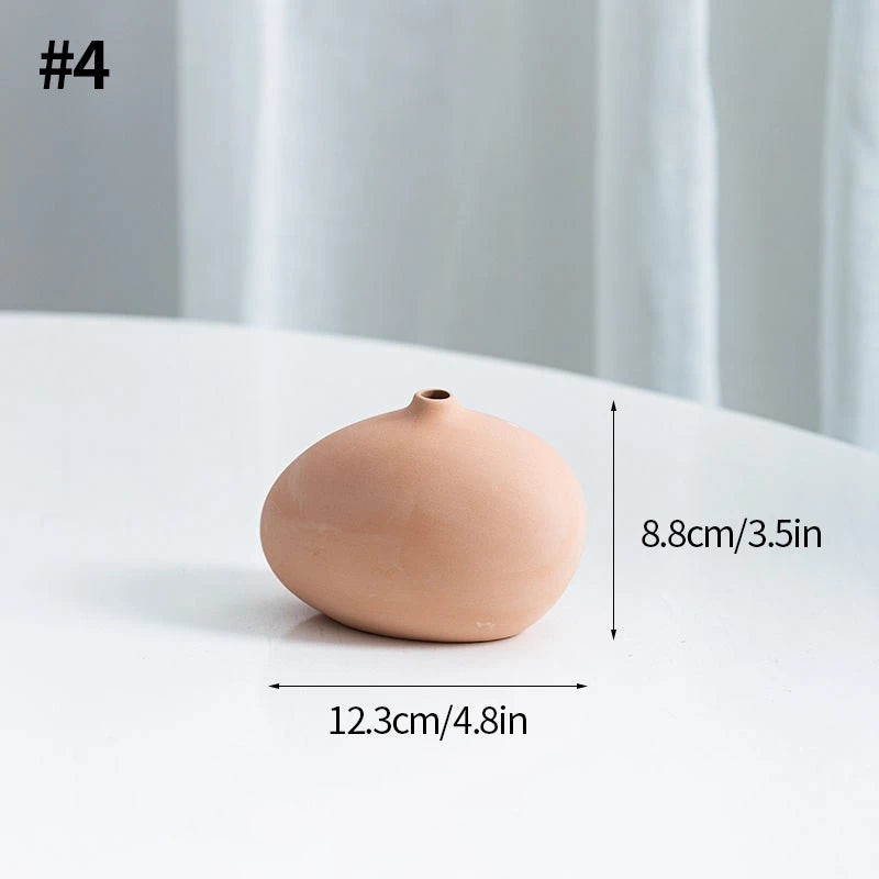 Nordic Ceramic Vase Morden Decorative Flower Bottle Dry Flower Vases for Home Desktop Vase Table Decor Flower Arrangement