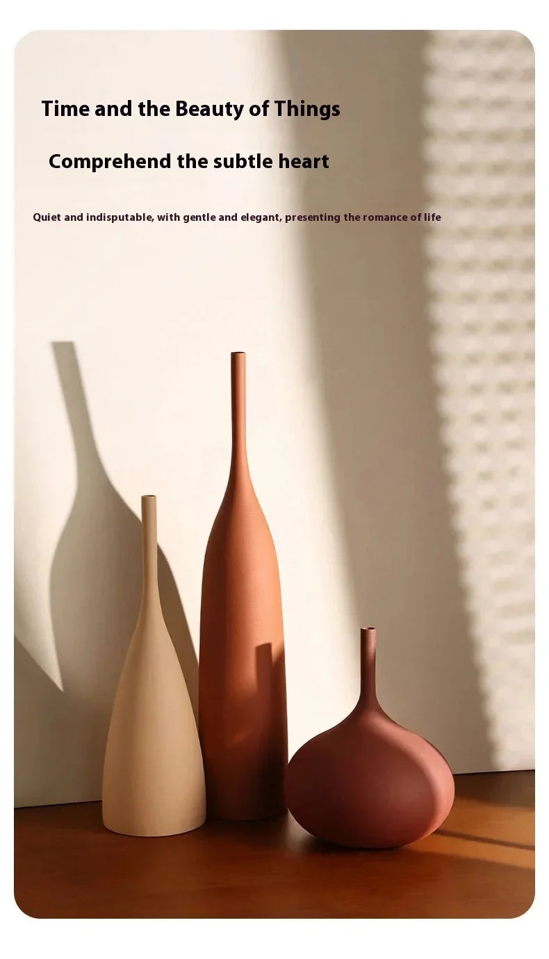 Retro Dotted New Chinese Style Decor, Floral Arrangement, Water Culture Ceramic Vase