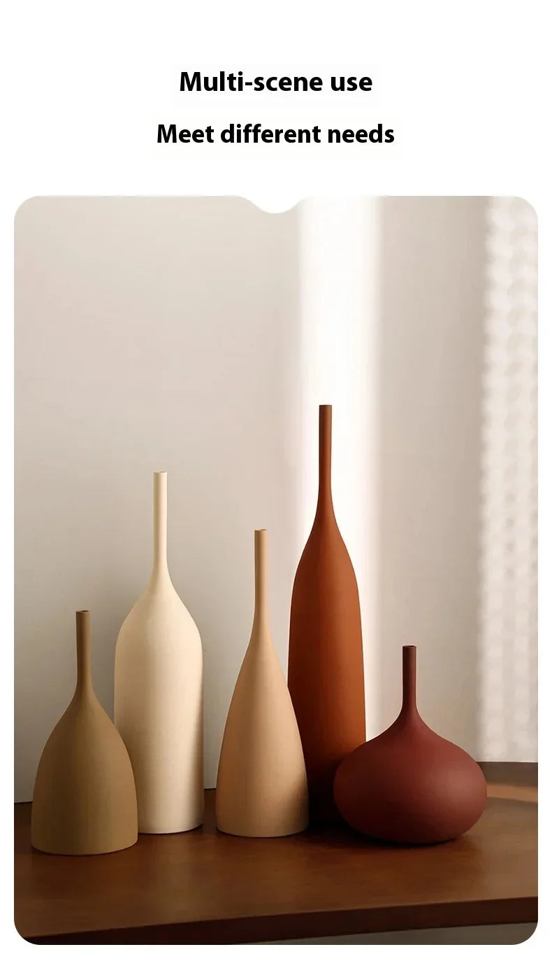 Retro Dotted New Chinese Style Decor, Floral Arrangement, Water Culture Ceramic Vase