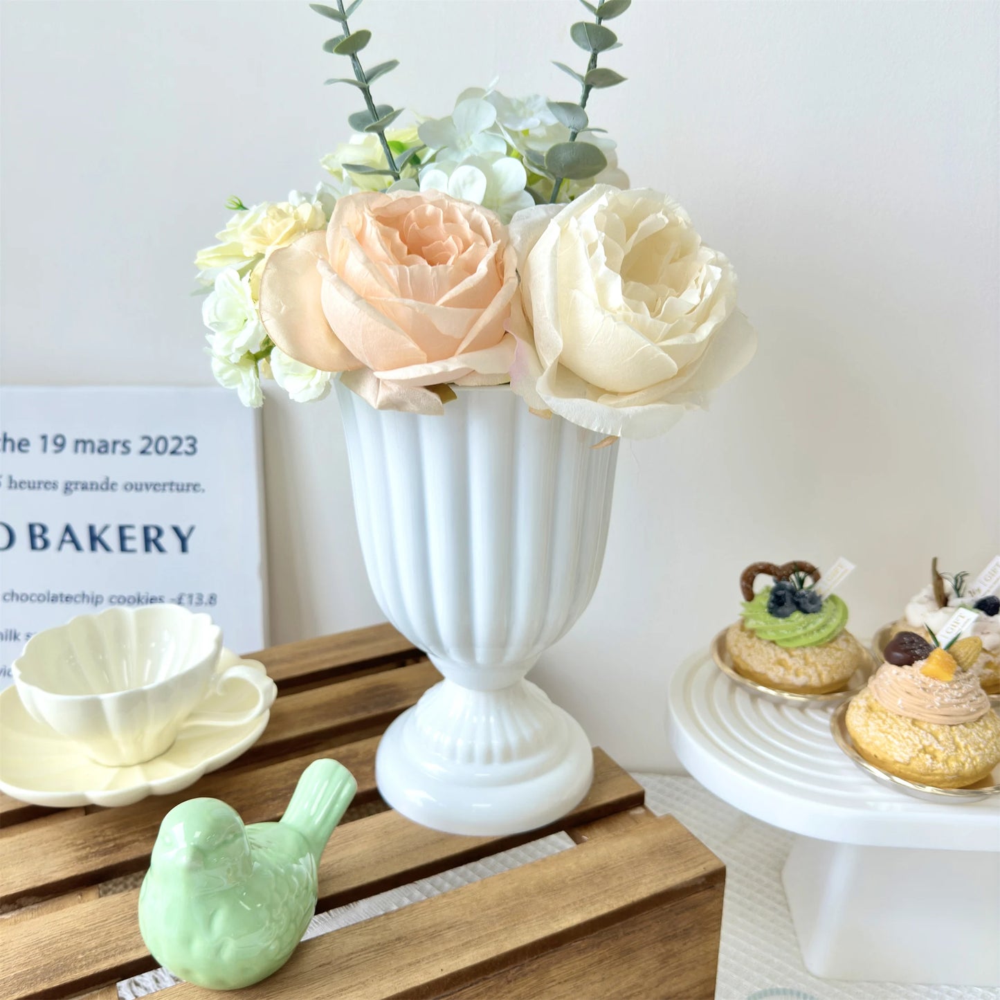 1Pc Mini Flower Arrangement Pots for Centerpiece Table Decorations Plastic Vase Home Decor for Home Wedding Party Christmas