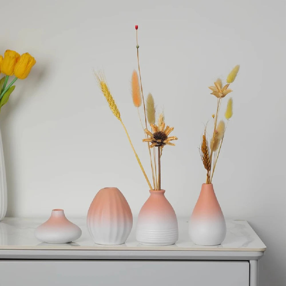 Ceramic Small flower Vase Home Decoration Crafts Tabletop Ornament Simplicity Japanese-style Decoration