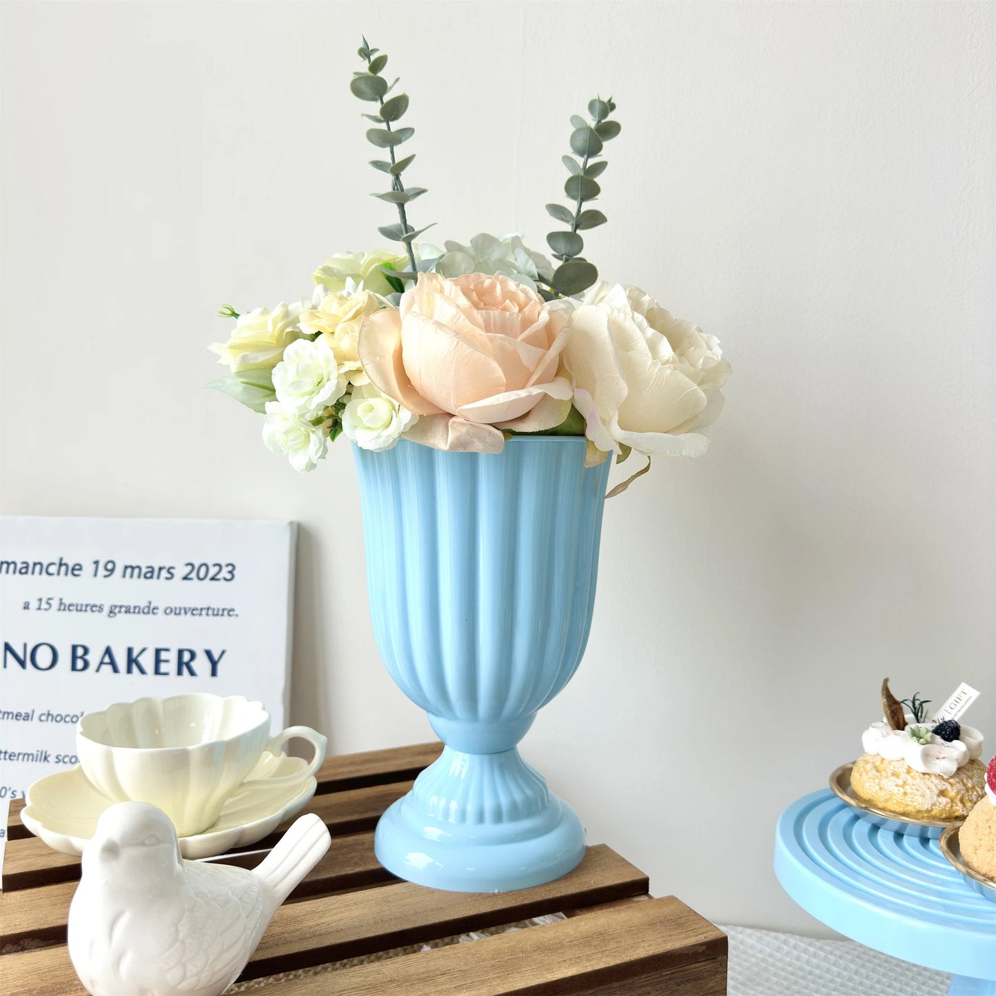 1Pc Mini Flower Arrangement Pots for Centerpiece Table Decorations Plastic Vase Home Decor for Home Wedding Party Christmas