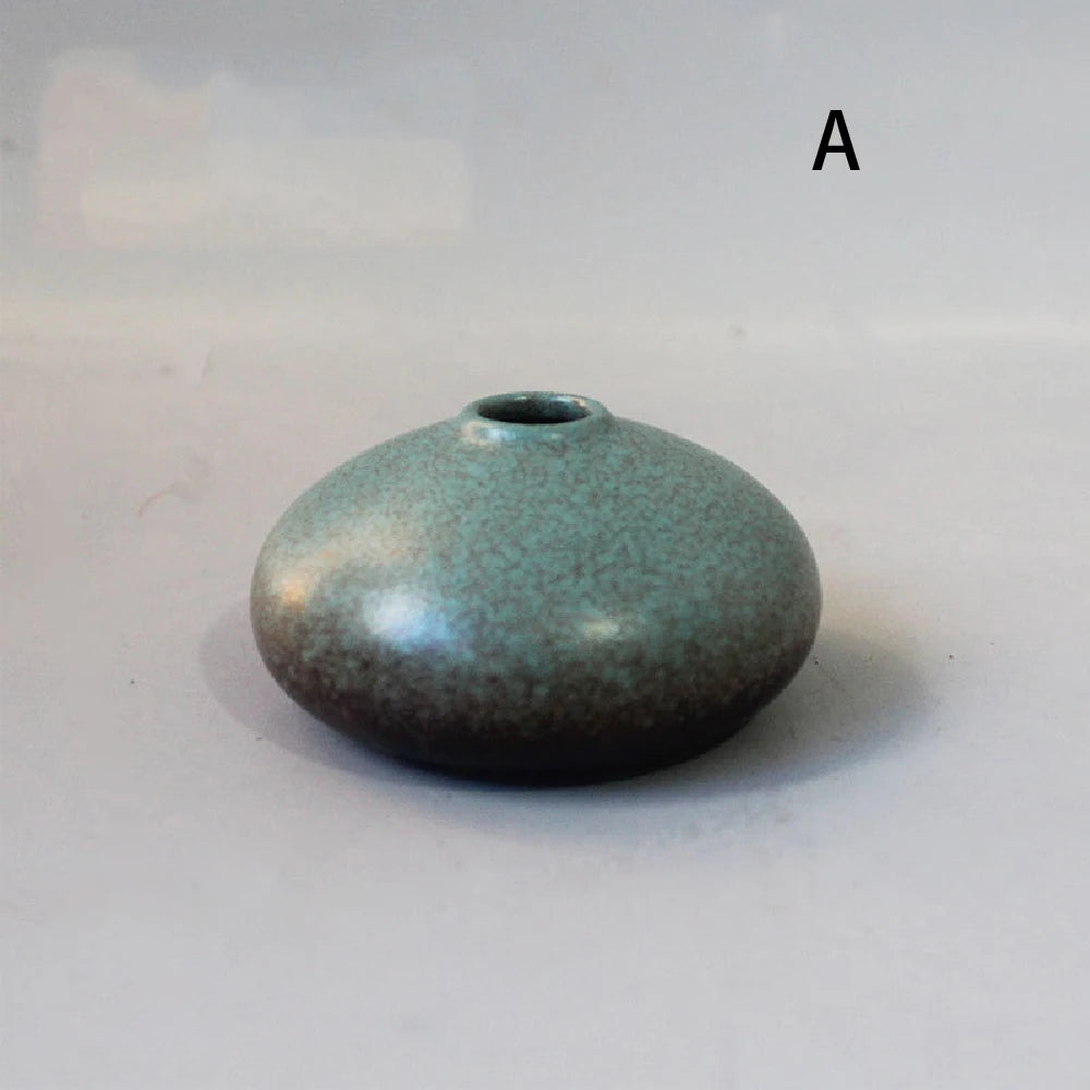 Ceramic Small flower Vase Home Decoration Crafts Tabletop Ornament Simplicity Japanese-style Decoration