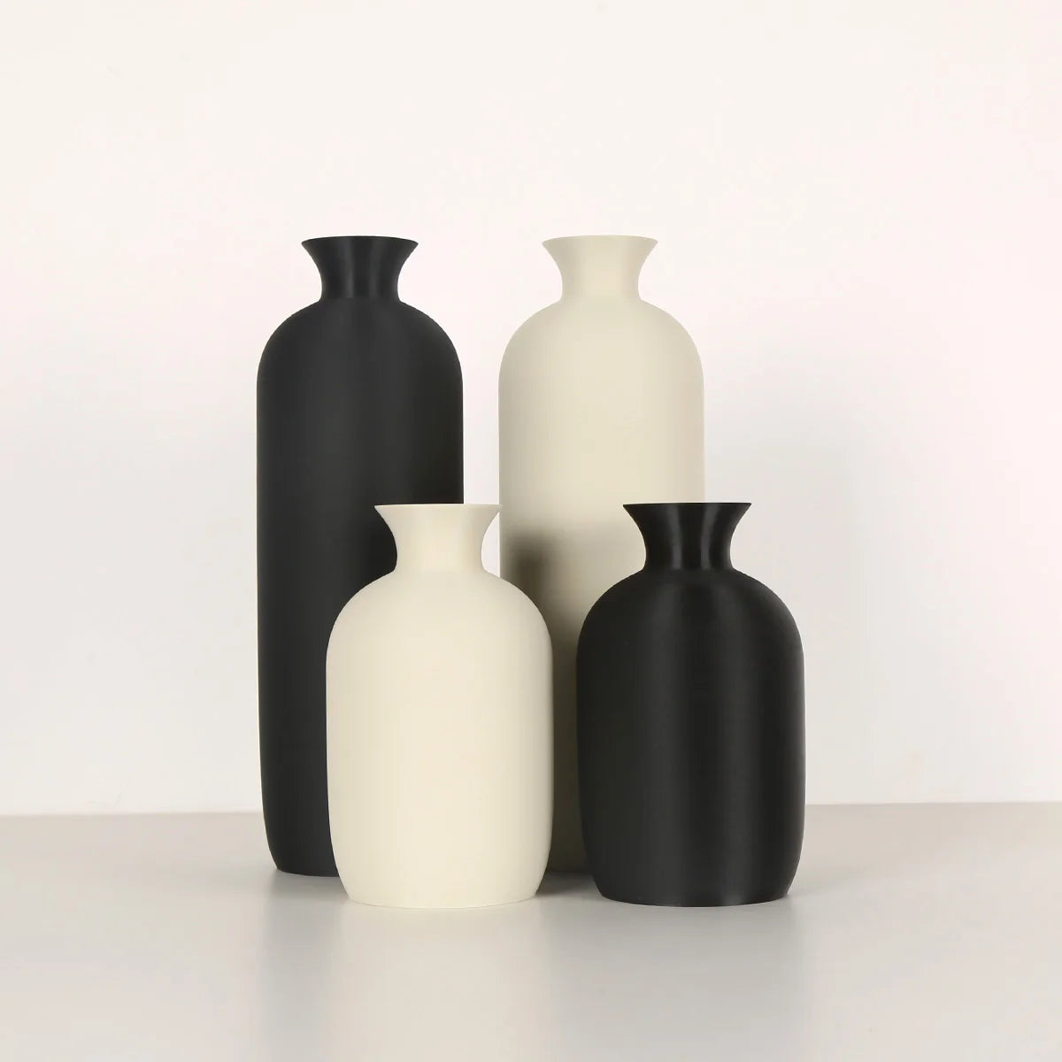 1 PC Nordic minimalist style vase, black and white classic, creative design, home decoration vase combination