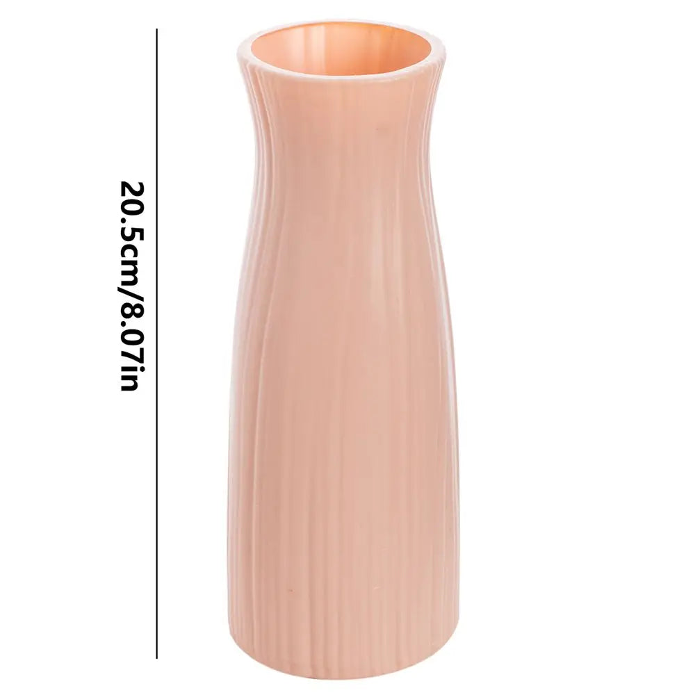 Plastic Vases Concise Imitation Ceramic Flowers Pots Wedding Home Garden Table DIY Gifts Bonsai Festival Party Courtyard Decor