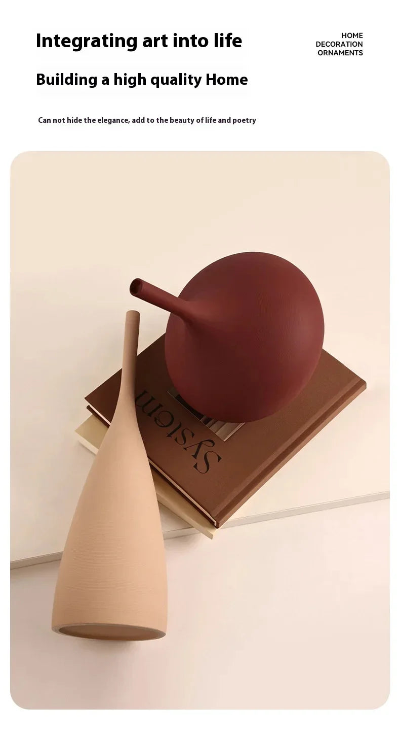 Retro Dotted New Chinese Style Decor, Floral Arrangement, Water Culture Ceramic Vase