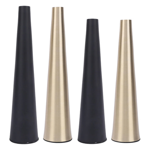 Small Flower Vase Aluminum Innovative Nordic  Decorative Narrow Neck Taper Floral Vase for TV Cabinet Dining Table Decoration