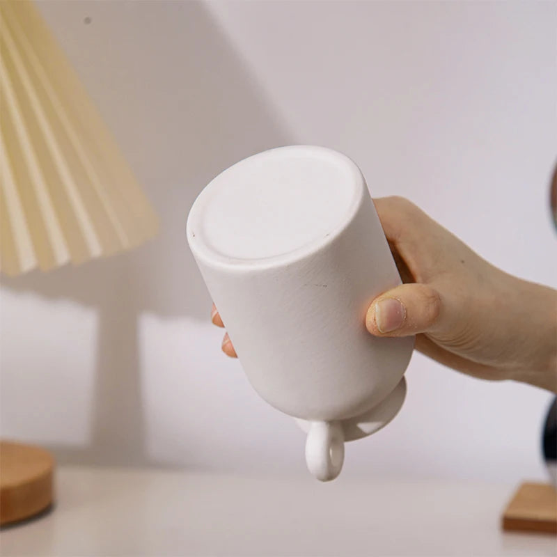 White Ceramic Vases Nordic Decorative Vasen Ornaments Home Living Room Decor Flower Arrangements Sketching Props Desktop Decor