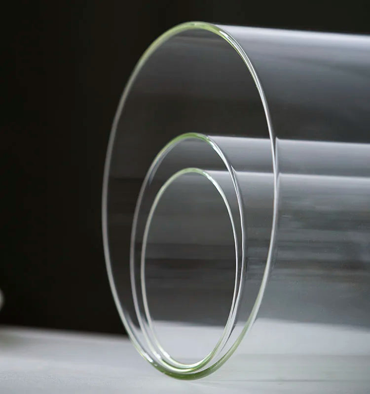 Tabletop Display Glass Cover Terrarium Container Decor Dry Flower Ornaments Craft Bell Jar Wood Base with Feet LED Light Holder