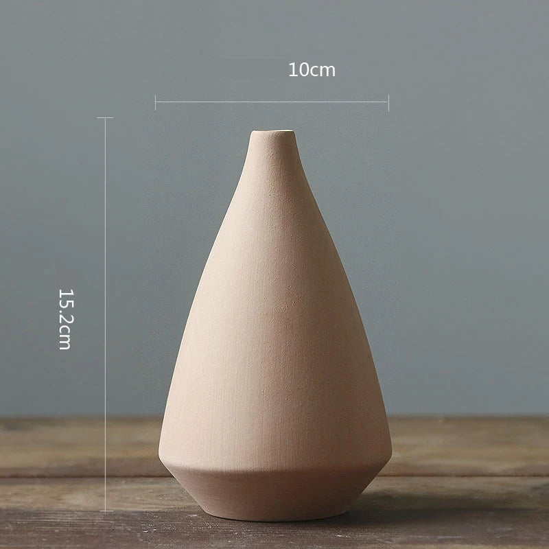 nordic Decoration home decor white ceramic Flower vase Art Decorative vases modern Flower pot living room decor Interior design